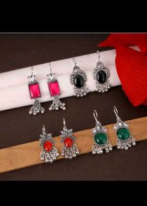Elegant Pearl Drop Earrings combo