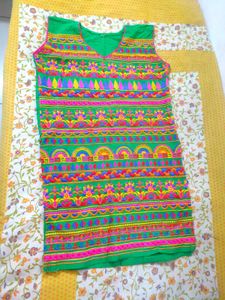 Vibrant Embroidered Kurta