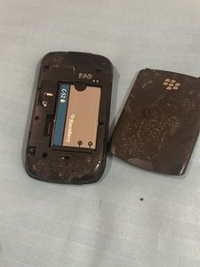 BlackBerry Phone with Leather Pouch