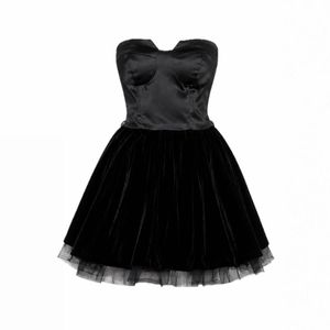Ballerina Satin & Velvet Dress