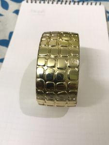 Chunky Gold Textured Bangle