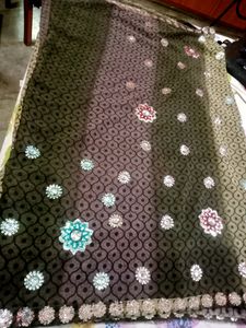 Grey Colour Saree