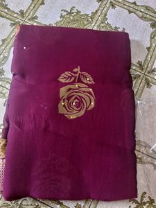'Purple Florence Saree' With Blouse