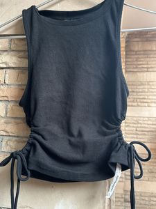 Zara Side Cut Out Ribbed Tank Top