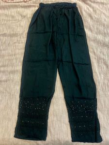 Embroidered Palazzo Pants Set