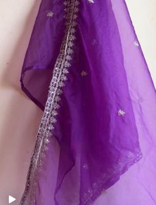 Embroidered Purple Kurta