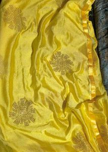 Yellow  Kurta set with work