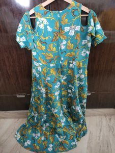 Bohemian Floral Cold Shoulder Kurta
