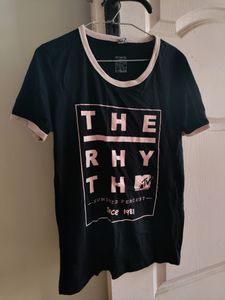 Casual Black T Shirt
