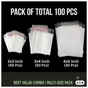 Bulk Pack of 100 Small Packaging Bags