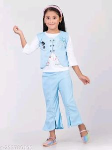 Western Wear For Kids Top Bottom With Jacket