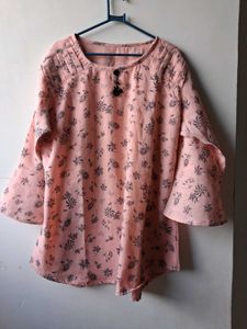 Striped T-shirt with Lace Detail