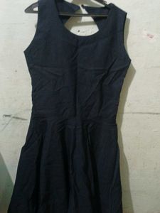 Navy Blue Sleeveless Dress