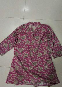 Elegant Printed Cotton Kurta