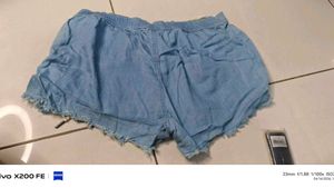 Light Blue Denim Shorts