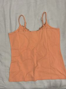 Peach Lace Trim Camisole for women and girls