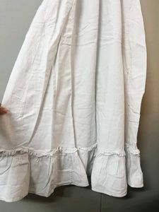 White Cold Shoulder Lace Maxi Dress