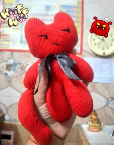 Cute Red Devil Plush Toy keychain