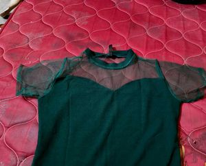 New dark green top upto xl size