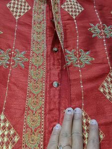 ROSHAN Men's Ethnic Embroidery Kurta