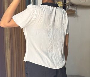 Chic Ruffle White shirt