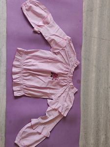 CUTECUMBER Striped Girls' Top