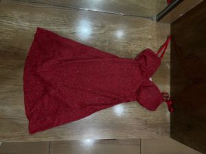Sparkling Red Mini Dress