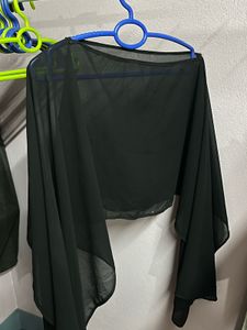 Elegant Black Chiffon Dupatta