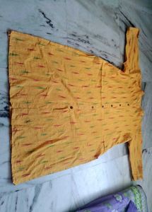 🌹🌼Ikkat Cotton Kurti + dupatta
