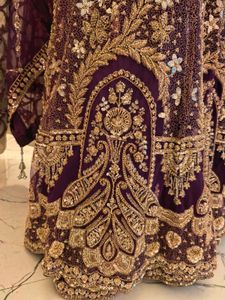 Exquisite Embellished Purple Kurta Set