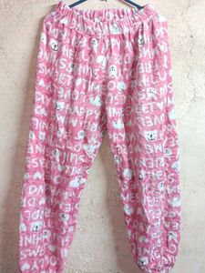 2PCS Trendy Oversized Fleece Fashion Night Suit