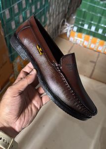 Men's Brown Leather Loafers