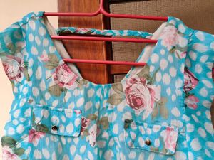 Sky Blue Dress  👗 Made In China