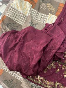 3 Piece Punjab Patyala Crepe Suit