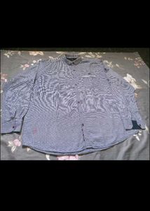 Men's Blue Checkered Casual Shirt