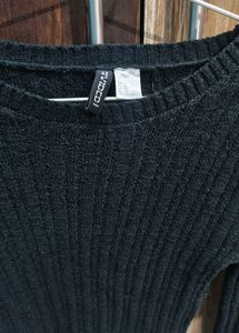 H&amp;M Ribbed Cropped Sweater