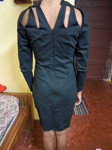 Black Cut-Out Party Dress