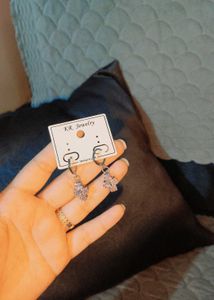 Sparkling Crystal Cross Earrings