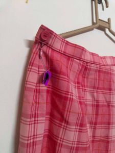 Pink Plaid Pants