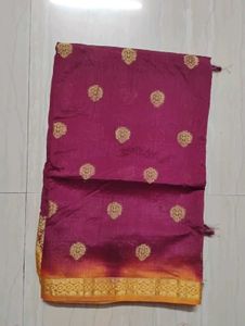 Elegant Pink Embroidered Saree
