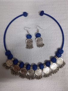 Bohemian Coin Necklace &amp; Earrings Set