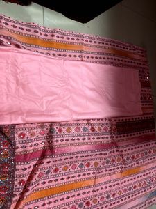 Solid Pink Beautiful Dress Material
