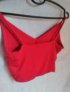 Red Ruffle Coord Set