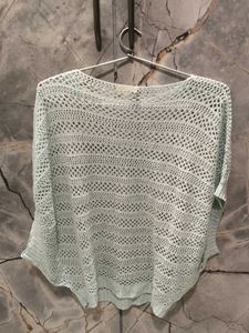 Light Blue Knit Top