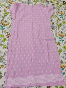 Light Purple Printed Kurta