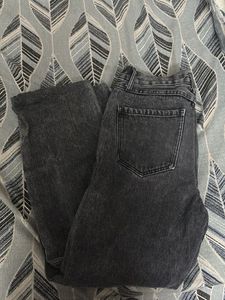 Wide Leg Acid Wash Jeans