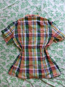 🤎📀 Y2K Vintage Plaid Button-Up Shirt 📀🤎