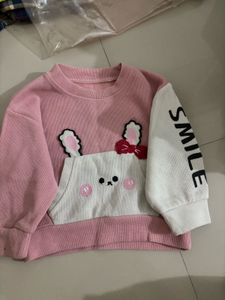 Cute Pink Bunny Sweatshirt