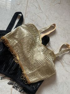 (Pack of 2) Sparkling Sequins Blouses