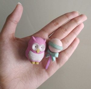 Cute Owl &amp; Lollipop Erasers